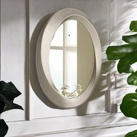 Pirlo Plush Retro Wall Large Oval Vanity Mirror For Bedroom, Bathroom, Living Room in Gold