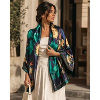 Lemon Daisy Accessories Women's Cassie Wedding Guest Summer Scarf Shawl in Dark Blue