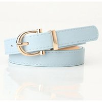 Lemon Daisy Accessories Women's Noa Sleek Everyday Belt in Blue