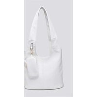 Kitise Women's Elegant Chic 2-in-1 Shoulder Bag with Detachable Wallet in White