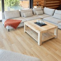 Novecrafto Self Adhesive Floor Planks Pack of 7 Peel & Stick Vinyl Flooring (91.4x15.2cm) in Beige | Size: 91.4x15.2 cm