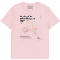 ANCHOR & CREW Gorilla Air-Rogue 20" Bike Archives Cotton T-Shirt in Pink | Size: Medium