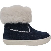 ToeZone Girl's Freya Girls' Navy Shimmer Fur Boot | Size: Infant 6.5