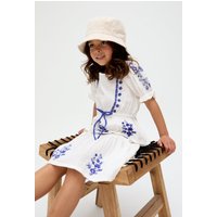 Ally Peplum Embroidered Blouse Years