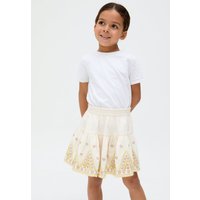 Staranisse Tiered All Over Embroidered Skirt Ecru Years