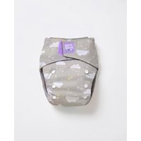 Bambino Mio Reusable Cloth Nappy Single - Fit From Newborn, Save Hundreds in Grey