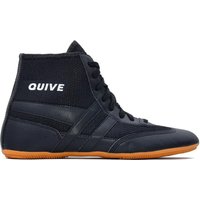 QUIVE Men's Kabaddi High Top Pro Wrestling Shoes in Black | Size: 9