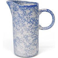 Verano Spanish Ceramics Burbujas Kitchen Dining Ceramic Tall Jug 10cm x 23.5cm in Blue | Size: 10 cm x 23.5 cm