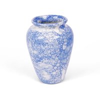 Verano Spanish Ceramics Burbujas Ceramic Small Vase Home Décor 24cm in Blue