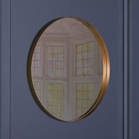 Glasstone 80cm Gold Round Wall Mirror