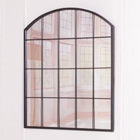 Glasstone Black Metal Window Mirror