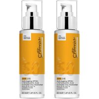 Anti Ageing SPF 50 1% Hyaluronic Acid Day Moisturiser x 2 Duo Pack 100ml