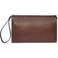 House of Leather Men's Mens Real Leather Wrist Bag Organiser Cross Body Style Suva Tan in Brown | Size: Small