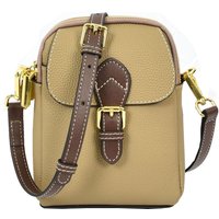 Real Cross Body Bag Small Sling Pouch Elizabeth Beige
