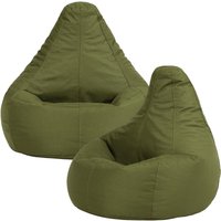 icon Kids Recliner Beanbag, Indoor & Outdoor, Purple (2-Pack) in Khaki