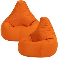 icon Kids Recliner Beanbag, Indoor & Outdoor, Purple (2-Pack) in Burnt Orange