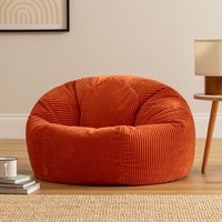 icon Kingston Beanbag, Corduroy in Terracotta | Size: Medium