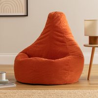 icon Dalton Medium Bean bag, Corduroy in Terracotta