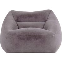 icon Natalia Rabbit Faux Fur Armchair Bean Bag in Light Grey | Size: Medium