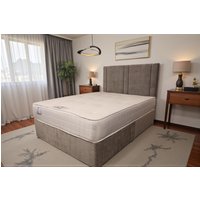 Knight Sleep Alovera Ortho Sprung Memory Foam Medium Mattress in White | Size: Small Single