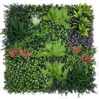 AKA Artificial Living Wall Panels Green Plant Flower Foliage 1m x 1m | Size: 100 cm x 100 cm