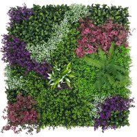 AKA Artificial Living Wall Panels Green Plant Flower Foliage 1m x 1m | Size: 100 cm x 100 cm