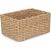 Red Hamper Large Thatch Grass Woven Storage Basket in Green