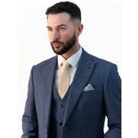 Paolo Sky Blue Three Piece Suit 38R