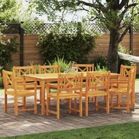 Berkfield Home Garden Chairs 8 pcs 56x55.5x90 cm Solid Wood Acacia in Brown