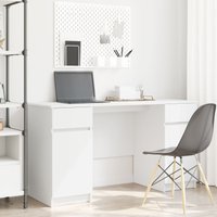 Berkfield Home Desk White 140x49x76 cm Engineered Wood | Size: 140 x 49 x 76 cm