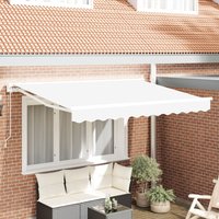Berkfield Home Retractable Awning Manual White 350x200 cm