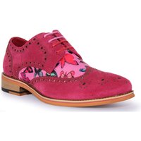JUSTINREESS ENGLAND Men's 'Julio' Suede Leather Shoes in Pink | Size: 8