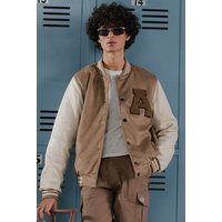 Light Suede Varisty Jacket Light