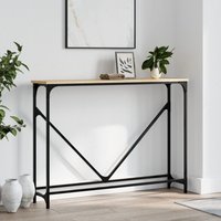 Berkfield Home Console Table Sonoma Oak 102x22.5x75 cm Engineered Wood in Brown