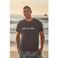 Animal Men's 'Classico' Lightweight Breathable Soft Short Sleeve Cotton T-Shirt in Navy | Size: Medium
