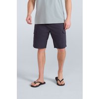 Animal Men's 'Atlantis' Cotton Cargo Shorts Casual Multi Pocket Stylish Half Pants in Charcoal | Size: 42R