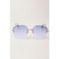 Frameless Purple Lens Sunglasses