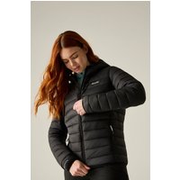 Regatta Women's Marizion Hooded Puffer Jacket in Jet Black | Size: 10