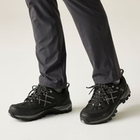 Regatta Men's Samaris III Low Waterproof Walking Shoes in Black | Size: 6