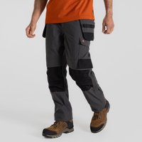 Craghoppers Men's Sheffield Stretch Holster Workwear Trousers in Dark Grey | Size: 30R