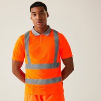 Hi Vis Pro Contract Polo Shirt Burnt