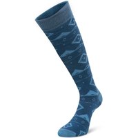 Dare 2b Men's Printed Ski Socks in Blue | Size: 6-8