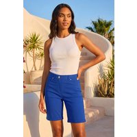 Roman Women's Turn Up Stretch Shorts in Midnight | Size: 16