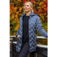 Hooded Quilted Puffer Coat Pale