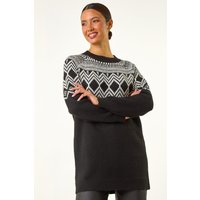 Mono Fairisle Tunic Knit Jumper