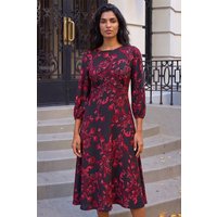 Floral Line Midi Dress