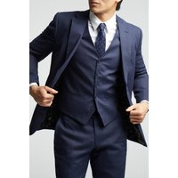 Linen Tailored Fit Suit Jacket 46R