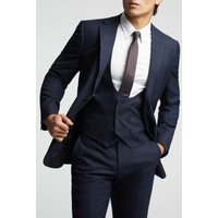 Textured Check Tailored Fit Suit Jacket 44R