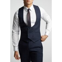 Textured Check Waistcoat 50R