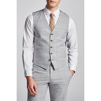 Pale Putty Check Waistcoat 46R